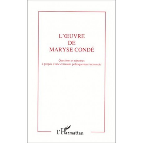 L'oeuvre de Maryse Condé Recto