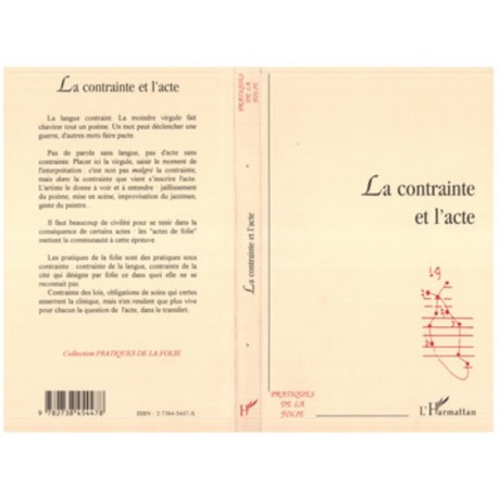 LA CONTRAINTE ET L'ACTE Recto
