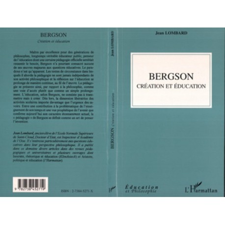 Bergson création et éducation Recto