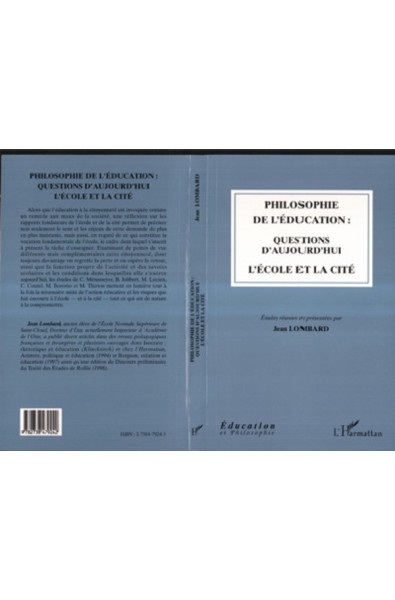 Philosophie de l'éducation : questions d'aujourd'hui