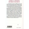 L'EUROPE ET LA PREVENTION DES CRISES ET DES CONFLITS Verso 
