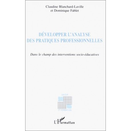 DÉVELOPPER L'ANALYSE DES PRATIQUES PROFESSIONNELLES Recto