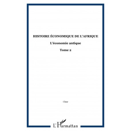 Histoire économique de l'Afrique Recto