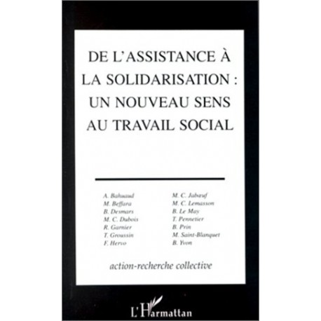 DE L'ASSISTANCE A LA SOLIDARISATION, UN NOUVEAU SENS AU TRAVAIL SOCIAL Recto