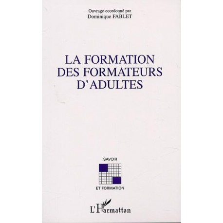 LA FORMATION DES FORMATEURS D'ADULTES Recto