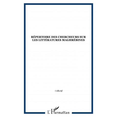 Répertoire des chercheurs sur les littératures maghrébines Recto