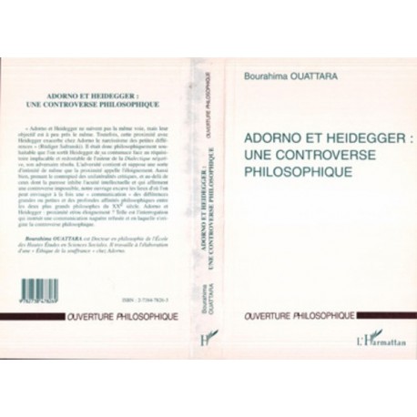 ADORNO ET HEIDEGGER : UNE CONTROVERSE PHILOSOPHIQUE Recto