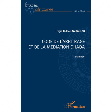 Code de l'arbitrage et de la médiation OHADA Recto