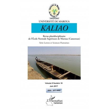 Kaliao Revue pluridisciplinaire de l'Ecole Normale Supérieure de Maroua (Cameroun) Recto