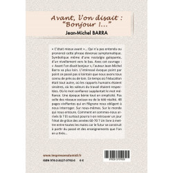 Avant, l'on disait : "Bonjour!..."