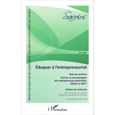 Éduquer à l'entrepreneuriat Recto