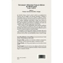 Dictionnaire thématique français-tibétain Verso 