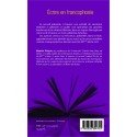 Ecrire en francophonie Verso 