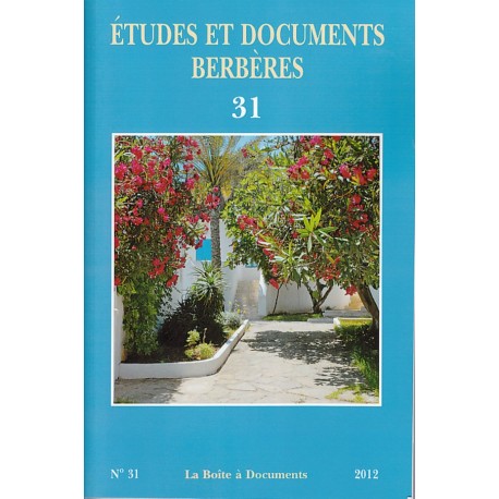 Etudes et documents berbères 31 Recto