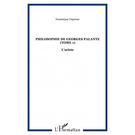 Philosophie de Georges Palante (Tome 1) Recto