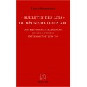 "Bulletin des lois" du règne de Louis XVI Recto 