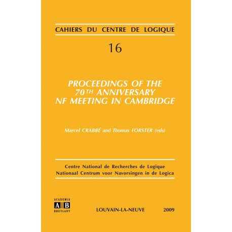 PROCEEDINGS OF THE 70TH ANNIVERSARY NF MEETING IN CAMBRIDGE Recto