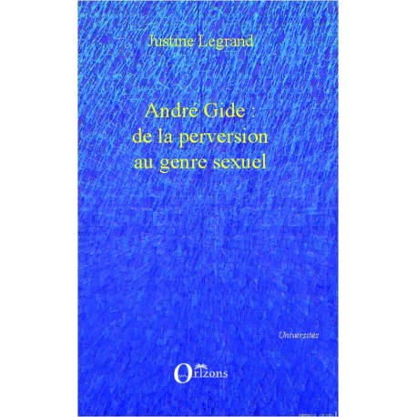 André Gide : de la perversion au genre sexuel Recto