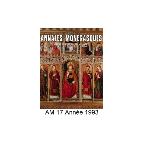 Annales Monégasques - N° 17 - 199 Recto