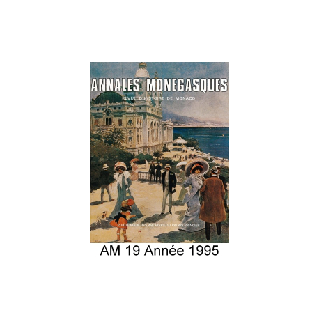 Annales Monégasques - N° 19 - 1995 Recto