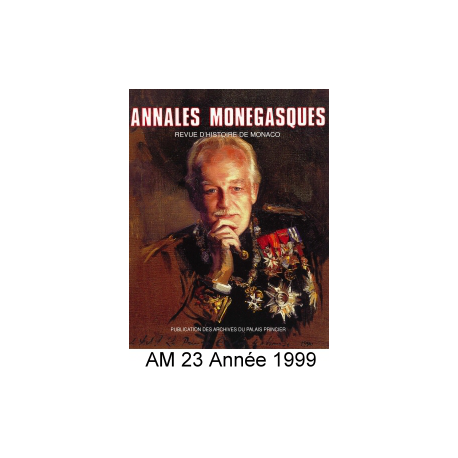 Annales Monégasques - N° 23 - 1999 Recto