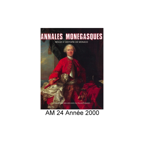 Annales Monégasques - N° 24 - 2000 Recto