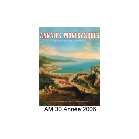 Annales Monégasques - N° 30 - 2006 Recto
