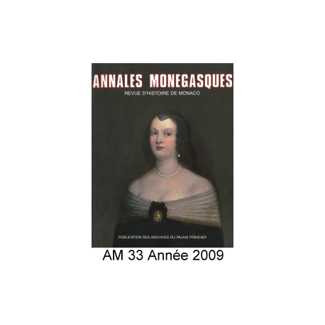Annales Monégasques - N° 33 - 2009 Recto