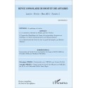 Revue congolaise de droit des affaires N° 5 Recto 