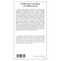 Entre deux lettres ou opéra slam Verso 
