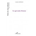 Ce qui reste d'écorce Recto 