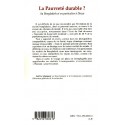 La Pauvreté durable ? Verso 