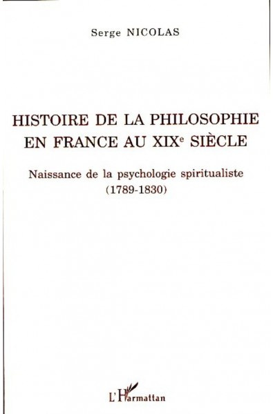 Histoire de la philosophie en France au XIXe siècle