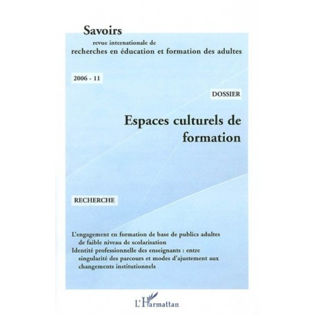 Espaces culturels de formation Recto