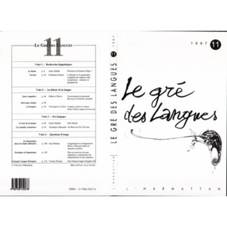 Le gré des langues n°11 Recto