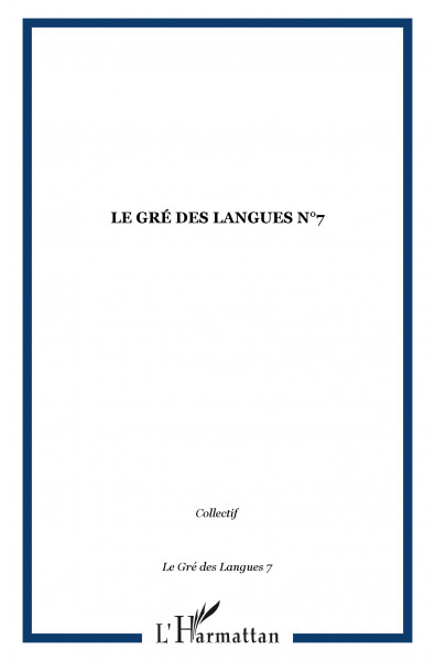 Le gré des langues n°7