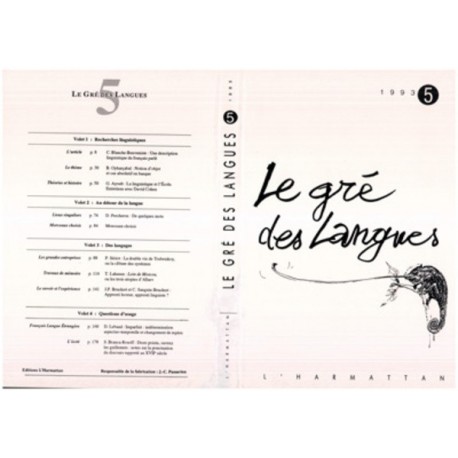 Le gré des langues n°5 Recto