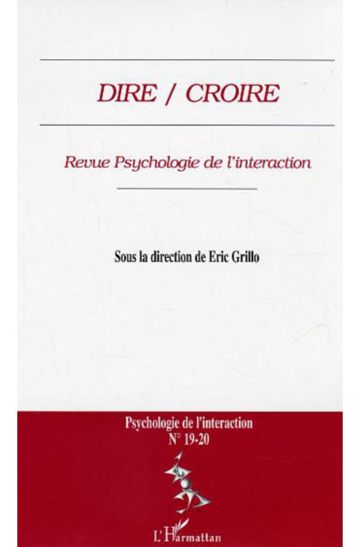 Dire / Croire (n° 19-20)