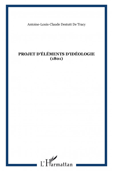 Projet d'éléments d'idéologie (1801)