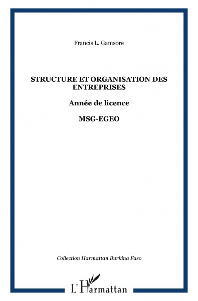Structure et organisation des entreprises