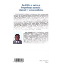 Les déficits en matière de français-langue maternelle : diagnostic et base de remédiation Verso 