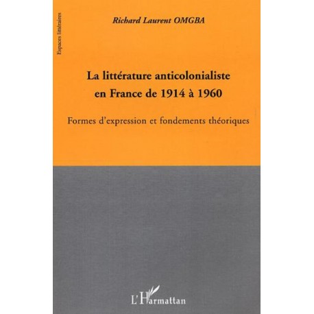 La littérature anticolonialiste en France de 1914 à 1960 Recto