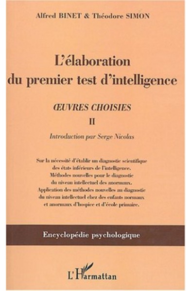 L'élaboration du premier test d'intelligence (1904-1905)