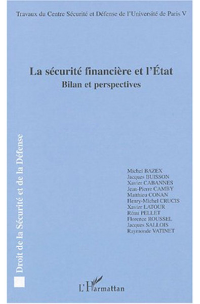 La sécurité financière et l'Etat