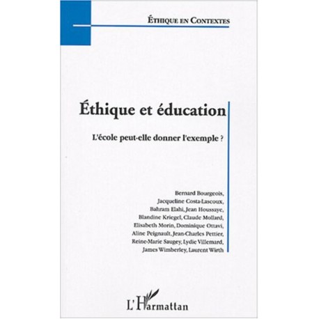 Ethique et éducation Recto