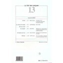 Le gré des langues n°13 Verso 